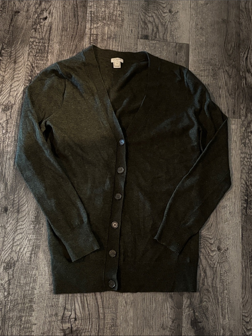 J.Crew Merino Wool Cardigan - Olive Green - Size XSmall